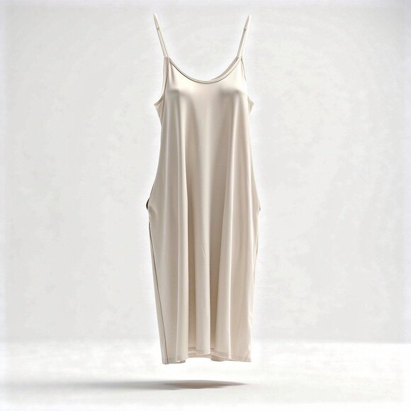 Unbranded Dresses & Skirts - White Sleeveless Maxi Dress With Adjustable Spaghetti Straps XL